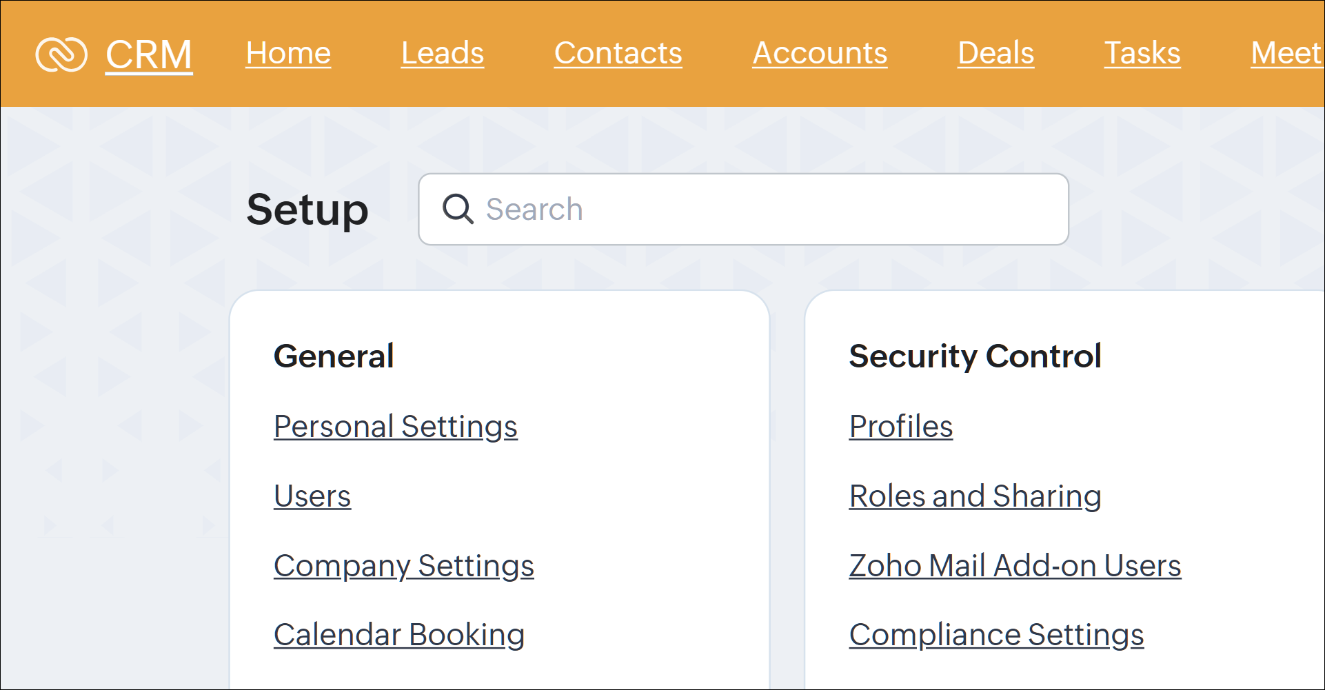 For example, if you've enabled the underline links control, all the features listed in setup page will be underlined to indicate that they can be clicked.